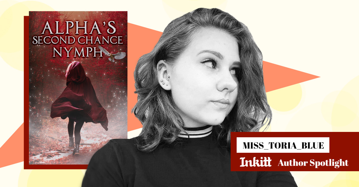 miss toria blue author and her book cover