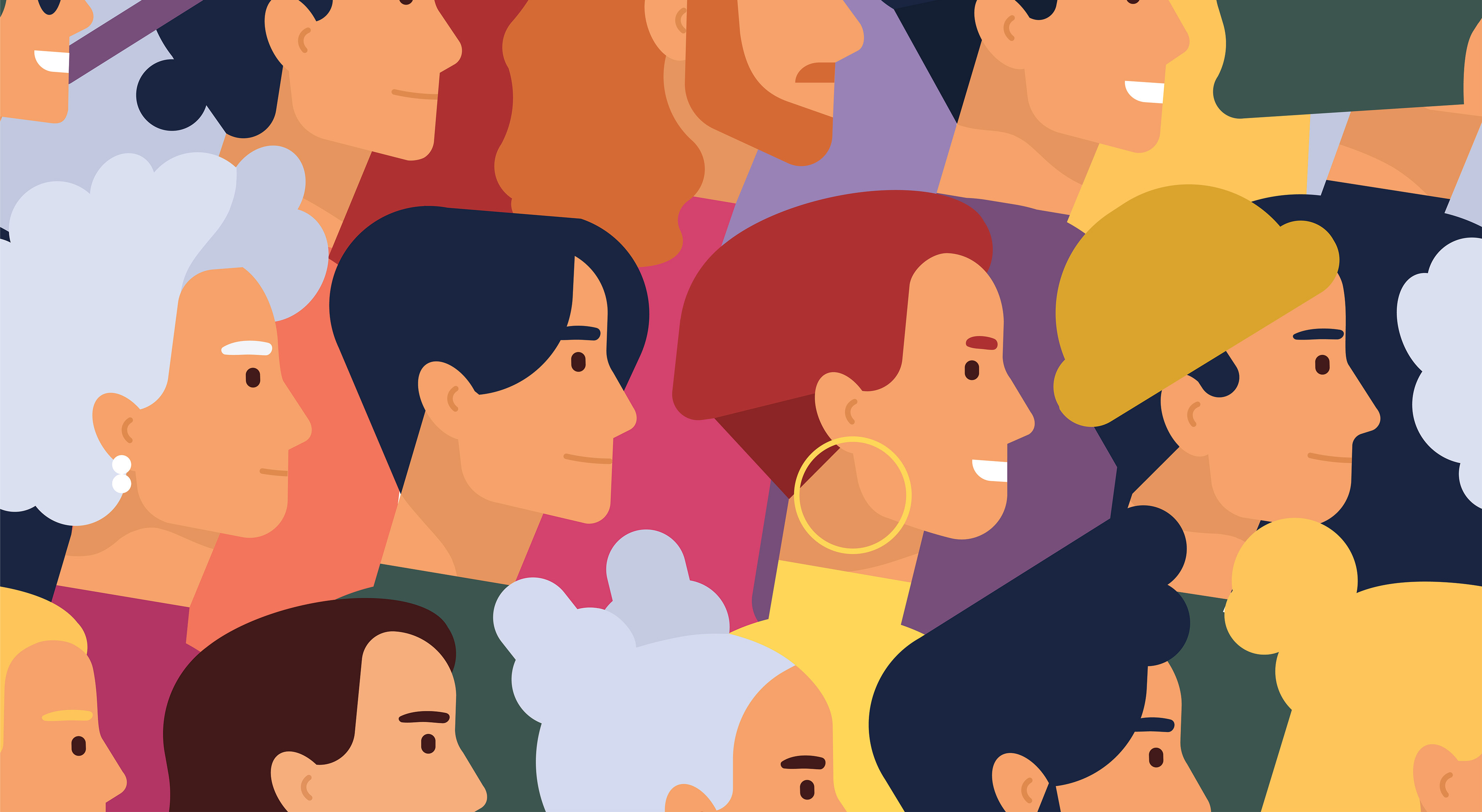diverse illustrations of people reflect multiple perspectives in stories