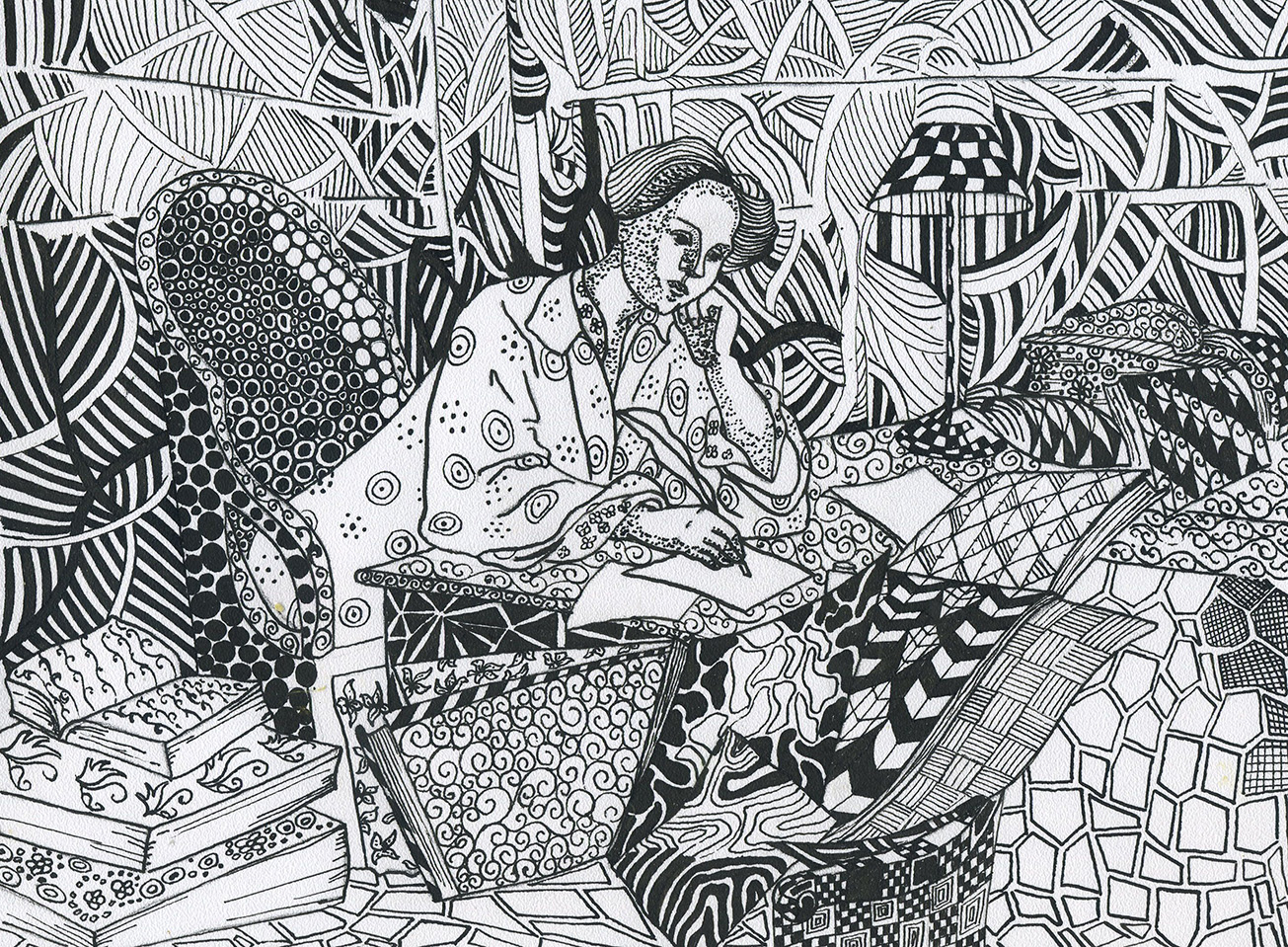 women's history month writing prompts woman writing at desk